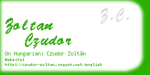 zoltan czudor business card